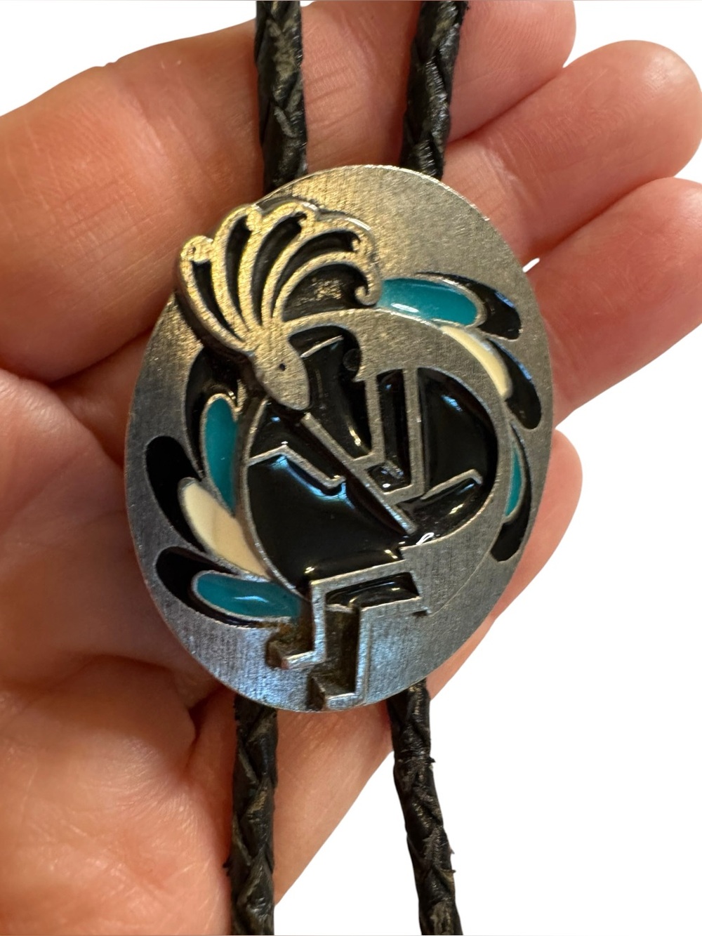 Vintage Kokopelli Bolo Slide Tie American Southwest Siskiyou